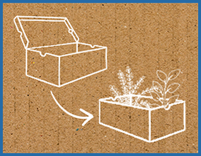 Repurposing an old shoebox.